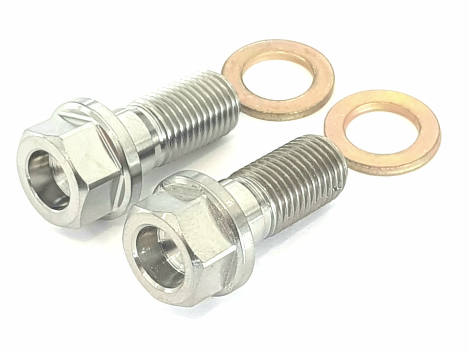 BK Ti Components Titanium Reduced Hex Steering Box Clamp To Chassis Bolt Kit 2 off 3/8 Unf x 7/8 2 off Washers Hex 7/16
