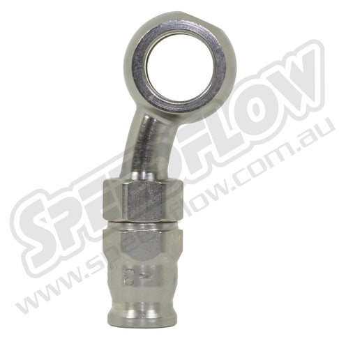 Speedflow 200 Series 3/8”-M10 Banjo Hose End 20 Degree Side – Steel