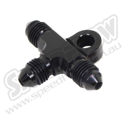 Speedflow -3 Male Tee with Bracket, Steel or Aluminium