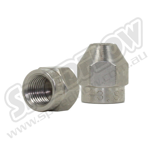 Speedflow Female One Piece Tube Nut - Steel