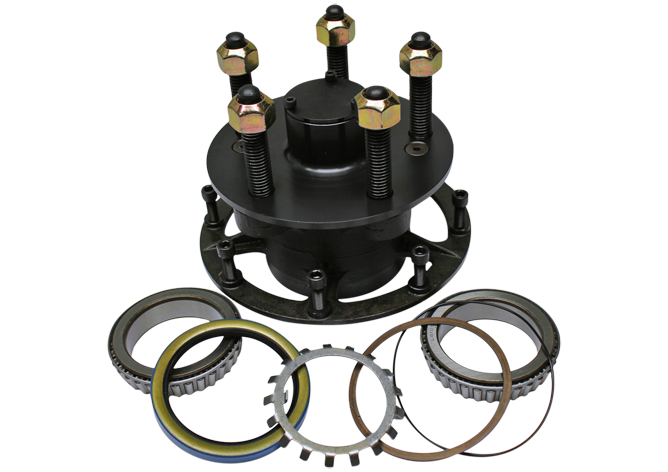 PEM Racing GN Hub Assembly, 5x5, Steel With 5/8" Studs