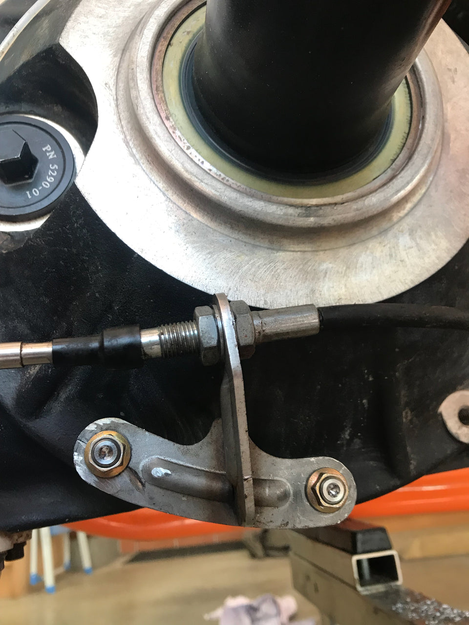 BK Ti Components Titanium Rear End Shifter Bracket Kit 2 off 3/8 Unf/Unc Studs x 1 3/4in 2 off Jet Nuts