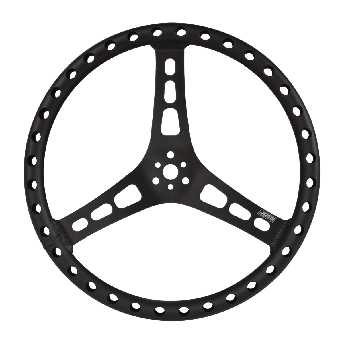 JOES Lightweight Aluminium 13" Flat Steering Wheel ~ Black