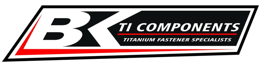 BK Ti Components Titanium Shock Tower One Nut Stud 1/2 Unf OAL 4 1/18in Through Length 2 3/4in Hex 3/4in