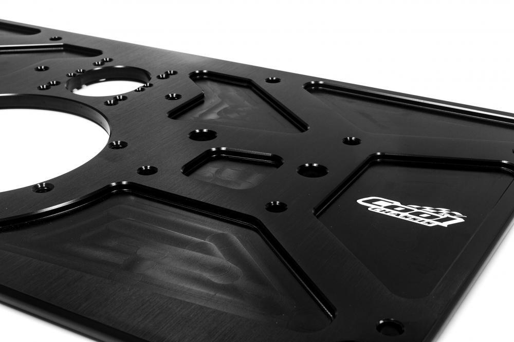 DMI aluminium lightweight rear motor plate suit Maxim / Eagle raised rail cars - Black