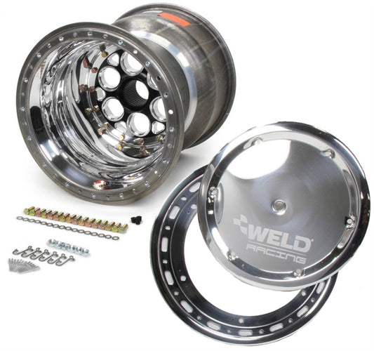 Weld Right Rear Micro Magnum Wheel 10" x 11" x 5" 27 Spline W/Bead lock & Cover
