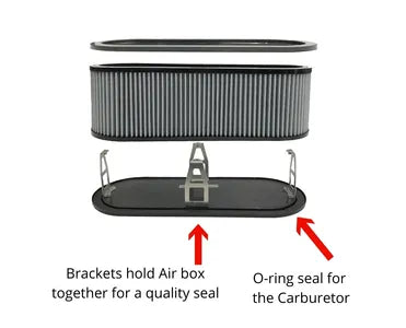 Randy's Replacement 6" Sprintcar Aluminium Airbox Base
