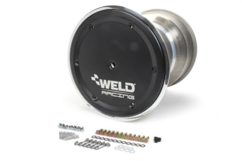 Weld Right Rear Micro Magnum Wheel 10" x 10" x 3" 27 Spline W/Bead lock & Cover - Black Hub
