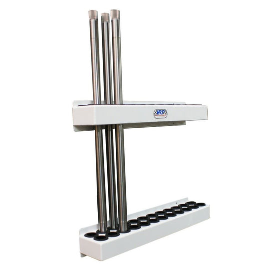 HRP Torsion Bar Rack White Powder Coated Holds 24 Torsion Bars