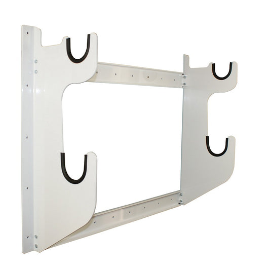 HRP Axle Rack Holds 1 Front & 1 Rear White Powder Coat