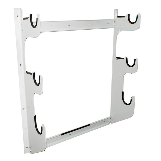 HRP Axle Rack Holds 2 Front & 1 Rear White Powder Coat