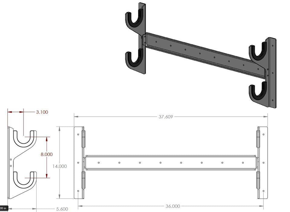 Axel And Rack HRP Axle Rack Holds 2 Bare Front Axles White Powder Coat – Queensland ...