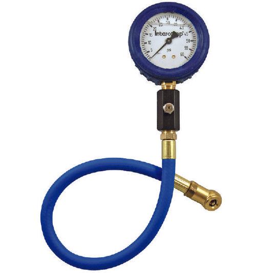 Intercomp 2.5" Deluxe Liquid Filled 60PSI Air Pressure Gauge