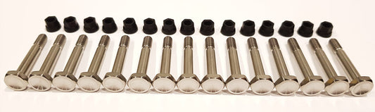 BK Ti Components Titanium F500 Nerf Bar Bolt Kit 15 of 3/16 Unf x     15 of Jet Nuts Hex 3/8in