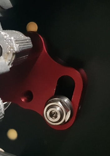 BK Ti Components Titanium Adjustable Power Steer Pump Mounting Kit 2 x 3/8 Unf/Unc Studs x 1 1/4in 2 of Titanium Nylocs Hex 1/2in