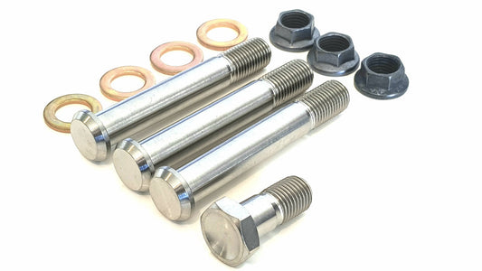 BK Ti Components Titanium Cool Rear Motor Plate Bolt Kit 3 of 3/8 Unf x 2 3/8in Button Head 1 of 3/8 Unf x 7/8 Bolt 3 of 3/8 Jet Nuts 4 of Washers