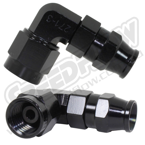 Speedflow 200 Series Inverted Seat Swivel Hose Ends 90 Degree