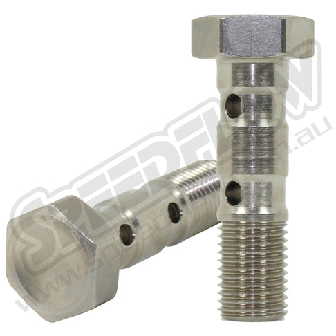 Speedflow 3/8"-24 Double Banjo Bolts for 10mm Banjo