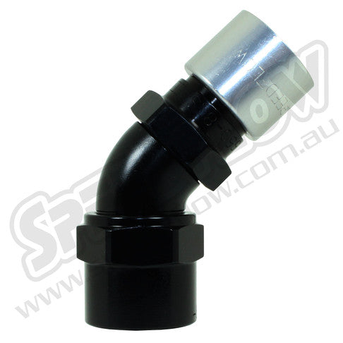 Speedflow 550 Series 45 Degree Swivel Hose End