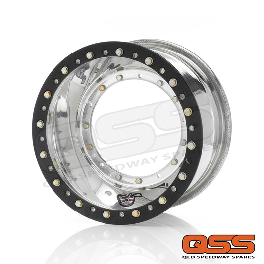 Sander Engineering 15-083-D01 Direct Mount Sprintcar Front Wheel 15" x 8" x 3" With Outside #1 Beadlock