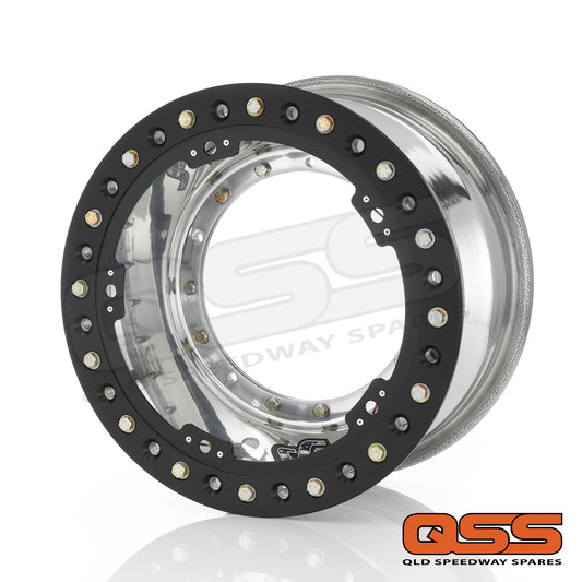 Sander Engineering 15-084-D02 Direct Mount Sprintcar Front Wheel 15" x 8" x 4" With Outside #2 Beadlock