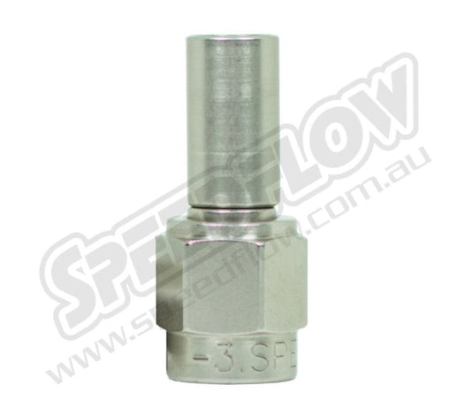 Speedflow 520 Crimp Series Steel Straight Hose End