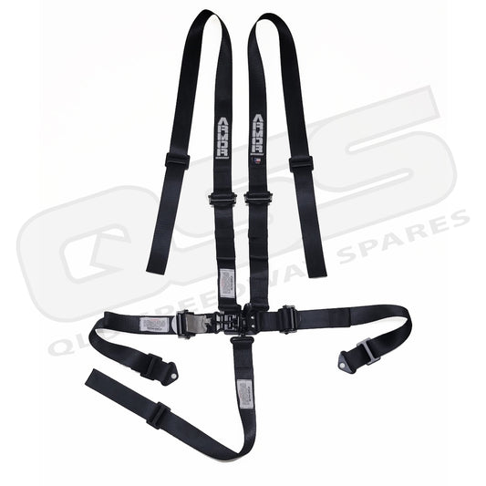 Ultra Shield 2" 5 Point Armour Series Hans Style Racing Harness