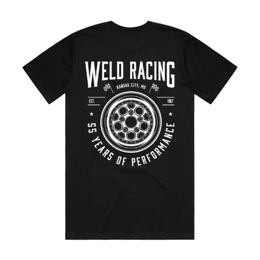 WELD Racing Black Large Tee Shirt With Heritage Crest