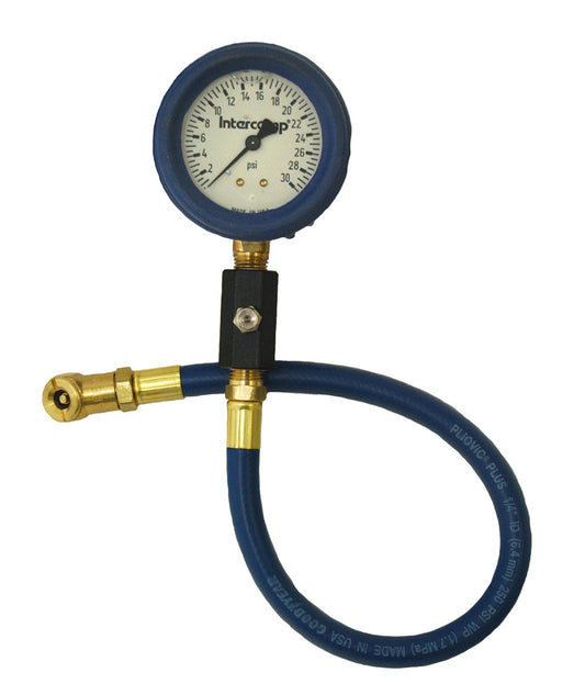 Intercomp 2.5" Deluxe Liquid Filled 30PSI Air Pressure Gauge