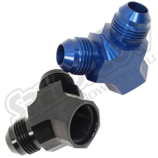 Speedflow Y Piece 45° - Female Port to 2 x Male