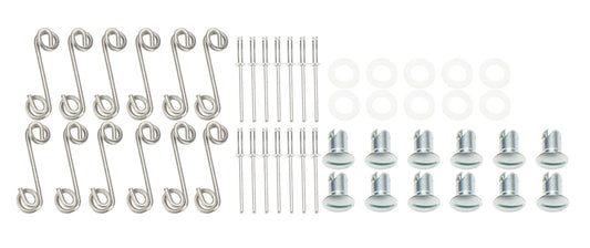 WELD Mud Cover Kit with 12 Dzus Buttons, Washers, Rivets & Springs