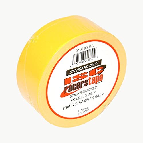 ISC Standard Duty Racers Tape 2" x 90' - Yellow