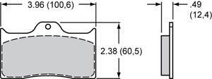 Wilwood Inboard Brake Pad Steel Rotor