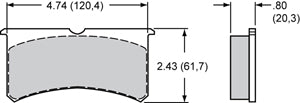 Wilwood Brake Pad Street Performance/Racing BP-10