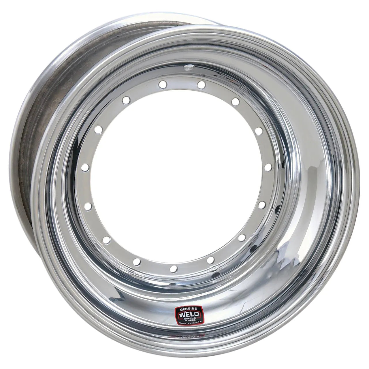 Weld Front Wheel Direct Mount 15" x 9" x 3" No lock - Polished