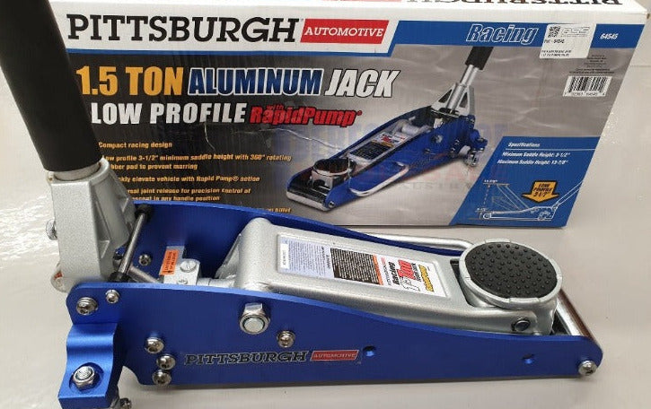 Pittsburgh Aluminium Low Profile Jack with Rapid Pump ~ 1500kg