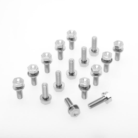 Smith Titanium Sprint Car Bead Lock Bolt Kit with Captive Washers 5/16-18 x 1"