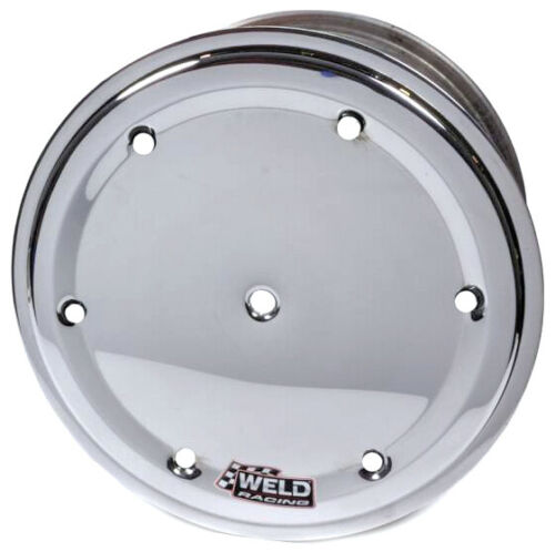 Weld Sprint Direct Mount Front Wheel 15" x 8" x 4" With Bead-loc - 6 Dzus Cover - Polished